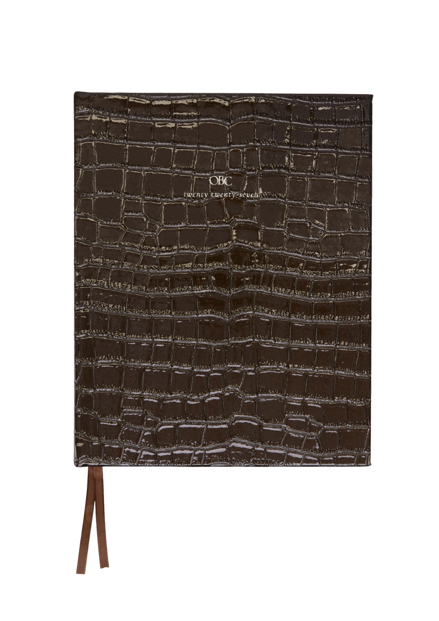2027 Daily Diary in Brown Croc
