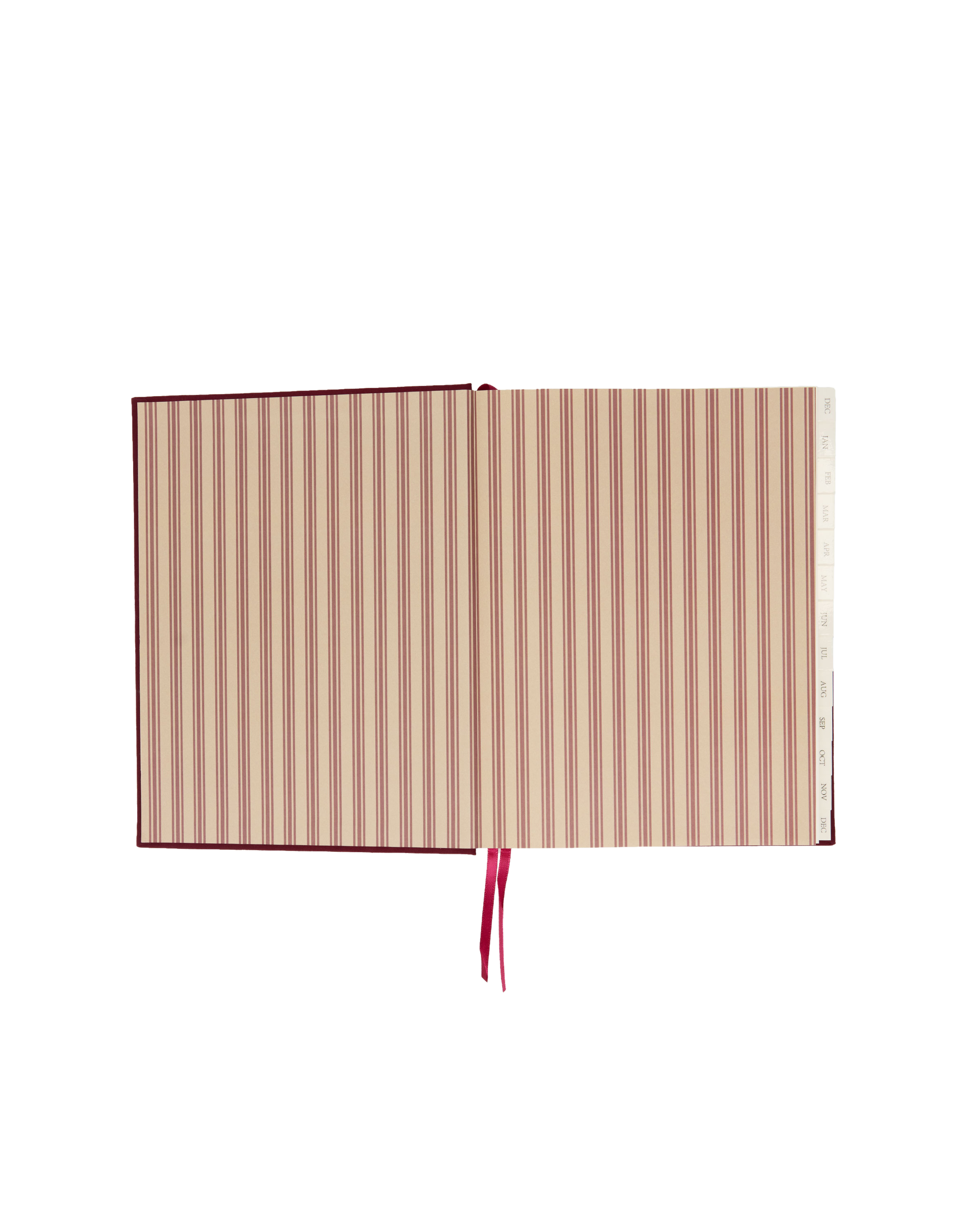 2027 Daily Diary in Cherry Linen