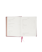 2027 Daily Diary in Cherry Linen