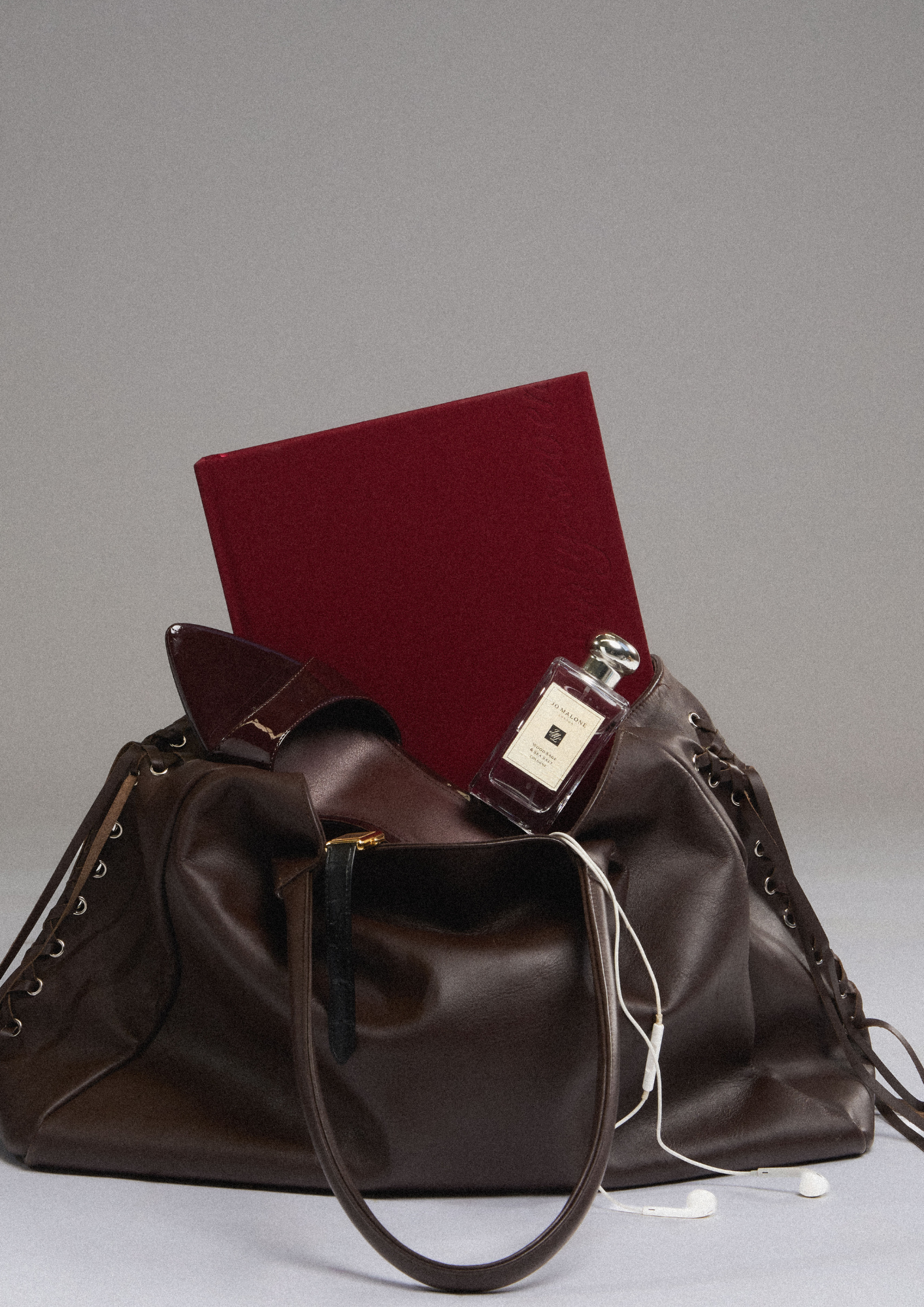 2027 Daily Diary in Cherry Linen