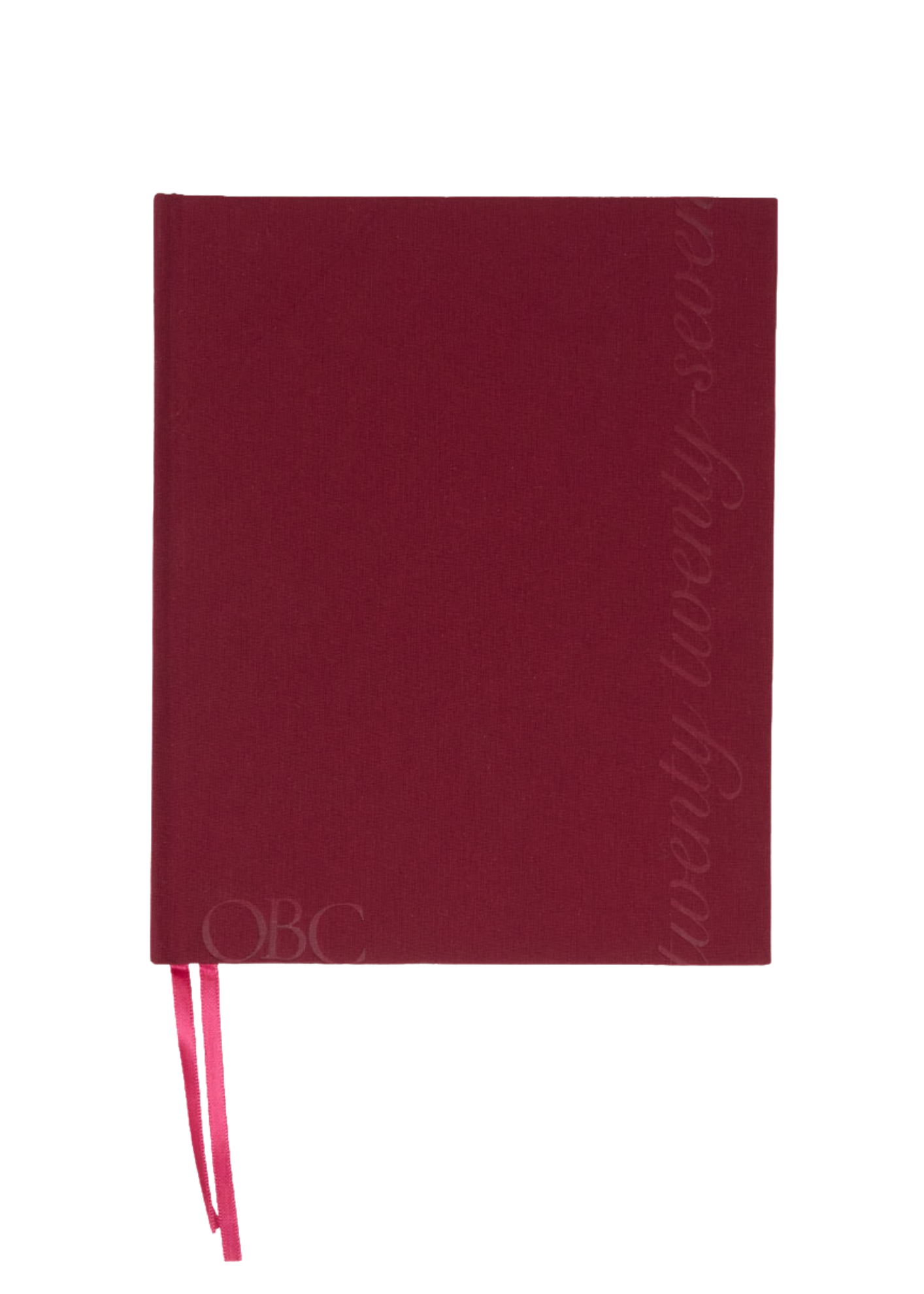 2027 Daily Diary in Cherry Linen