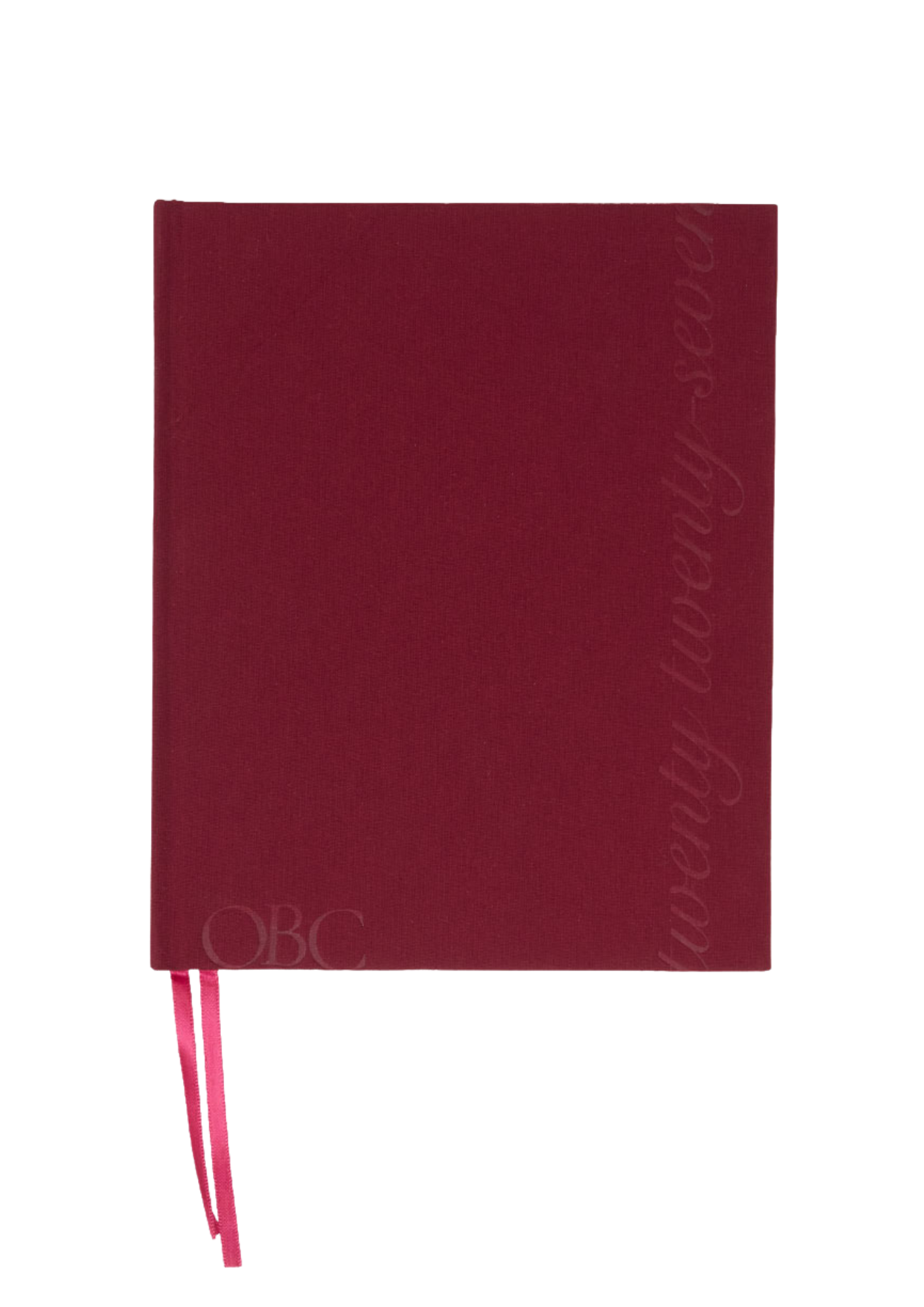 2027 Daily Diary in Cherry Linen