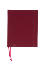 2027 Daily Diary in Cherry Linen