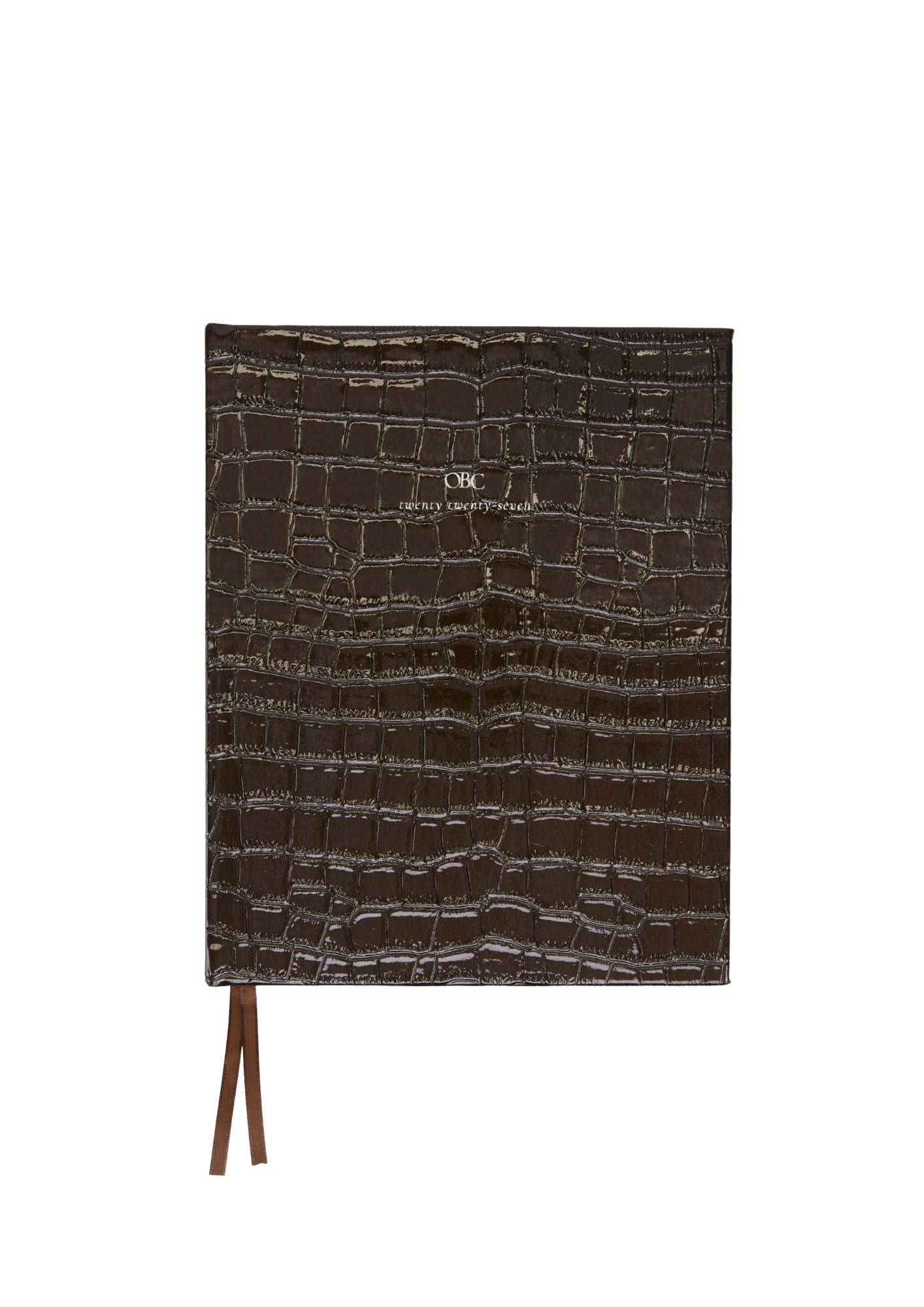 2027 Weekly Diary in Brown Croc