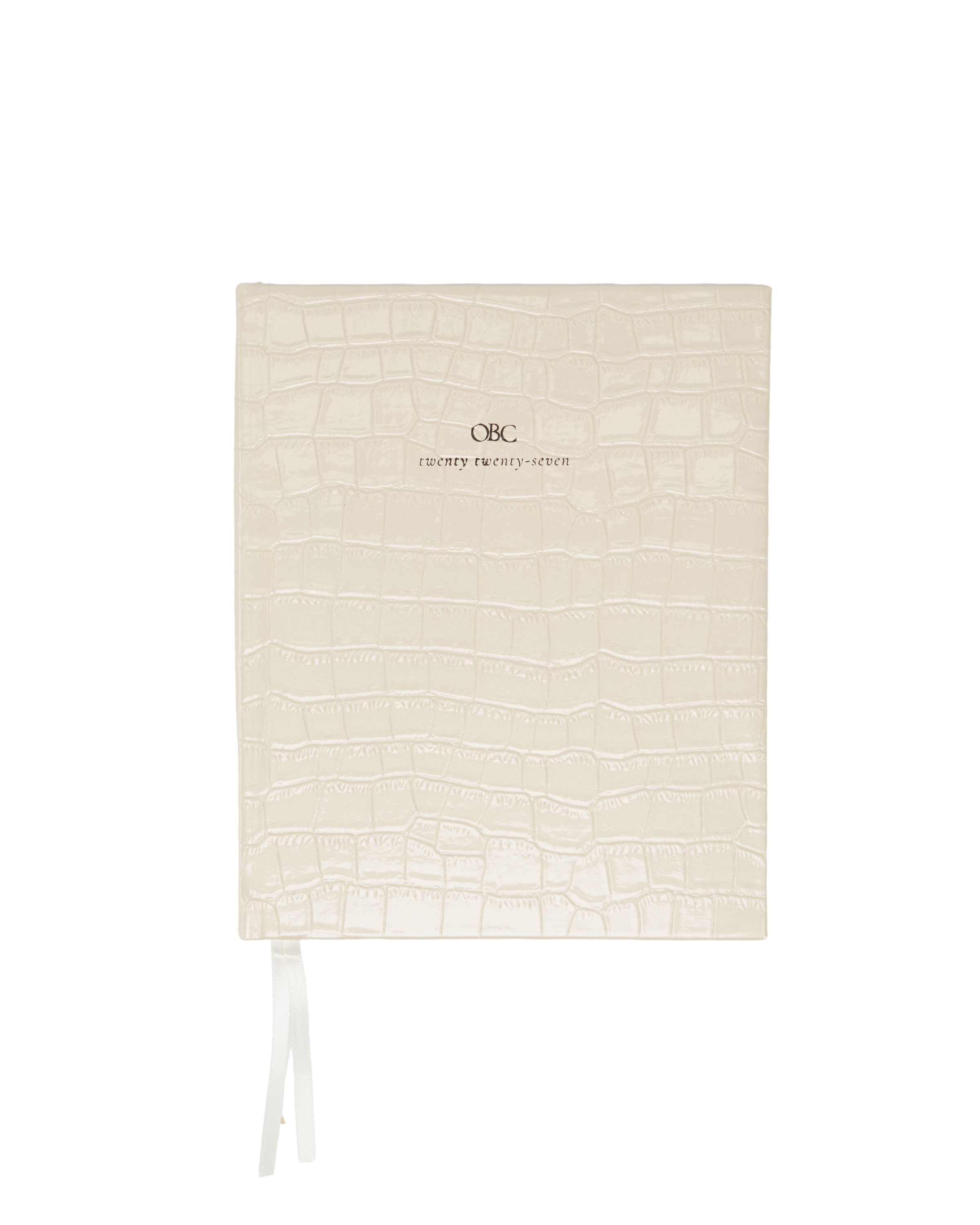 2027 Weekly Diary Bundle in Cream Croc