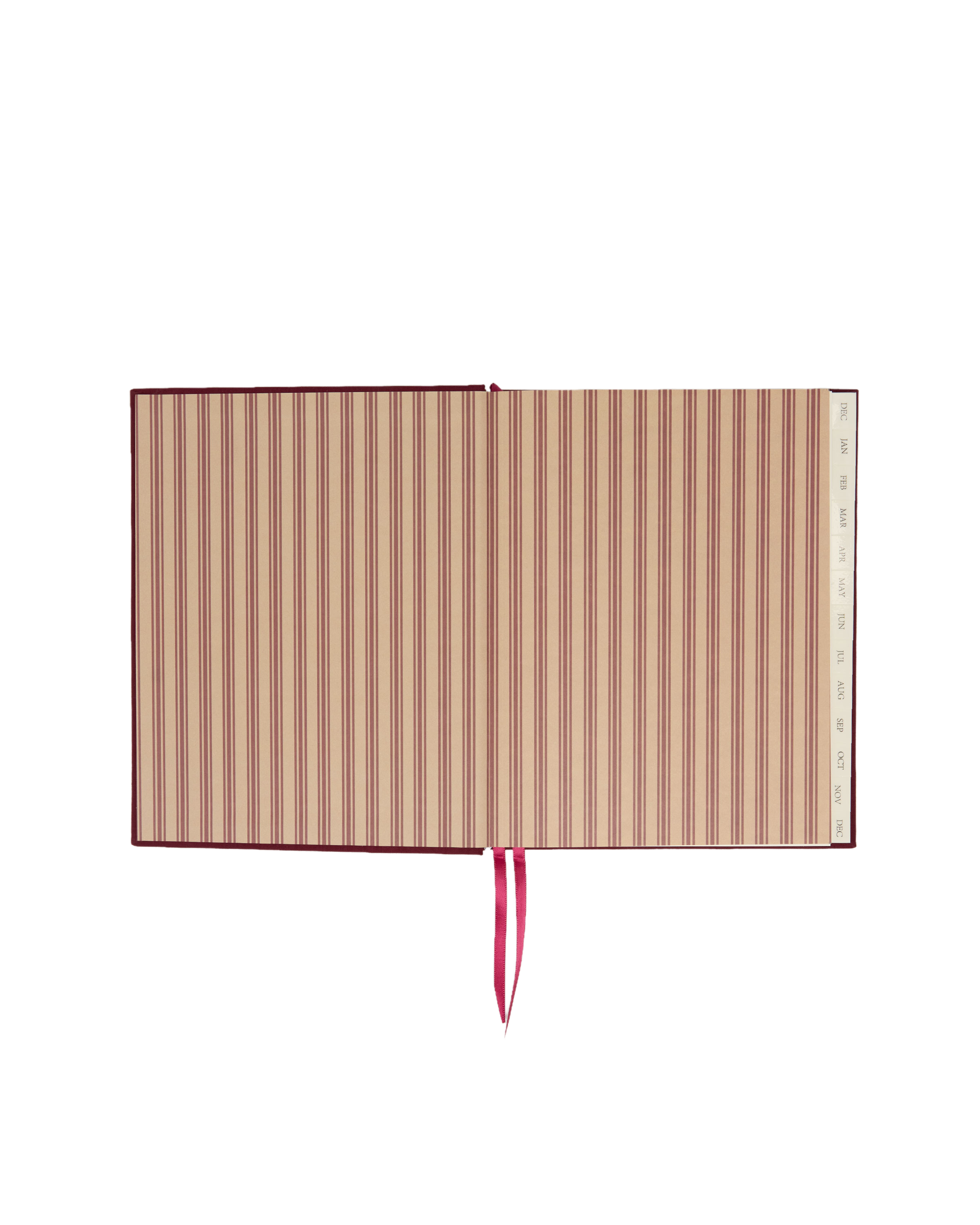 2027 Weekly Diary in Cherry Linen