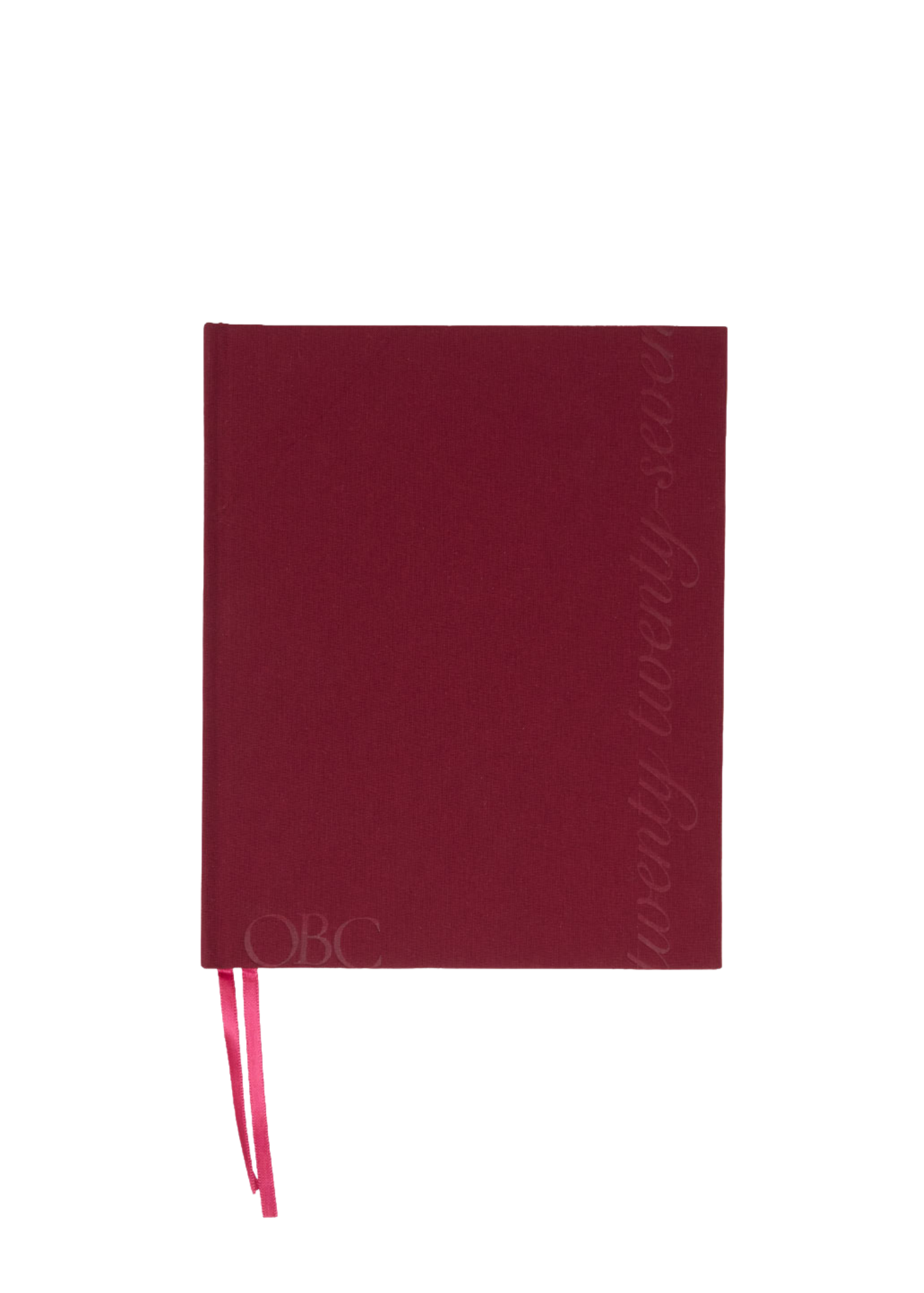 2027 Weekly Diary in Cherry Linen