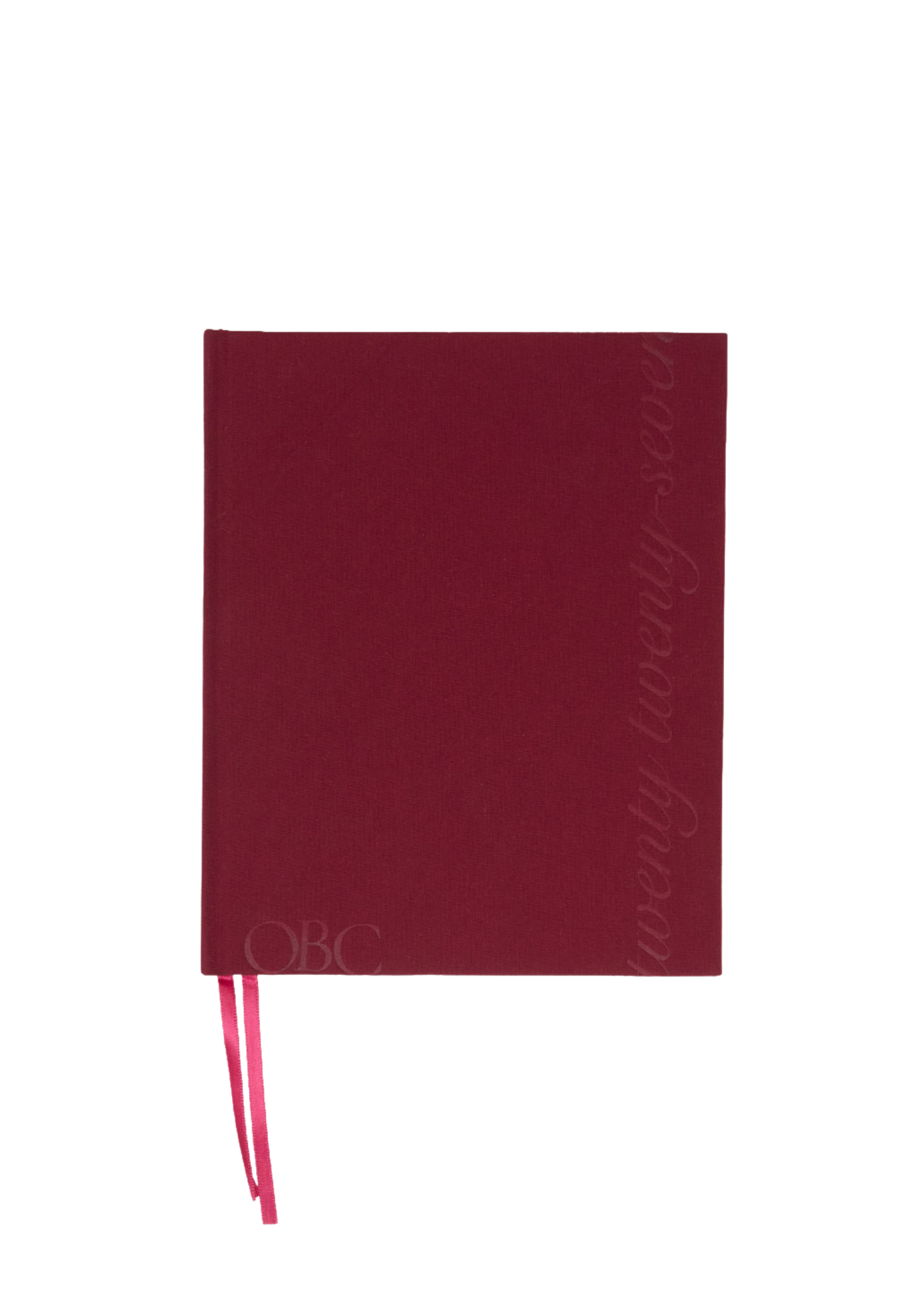 2027 Weekly Diary in Cherry Linen