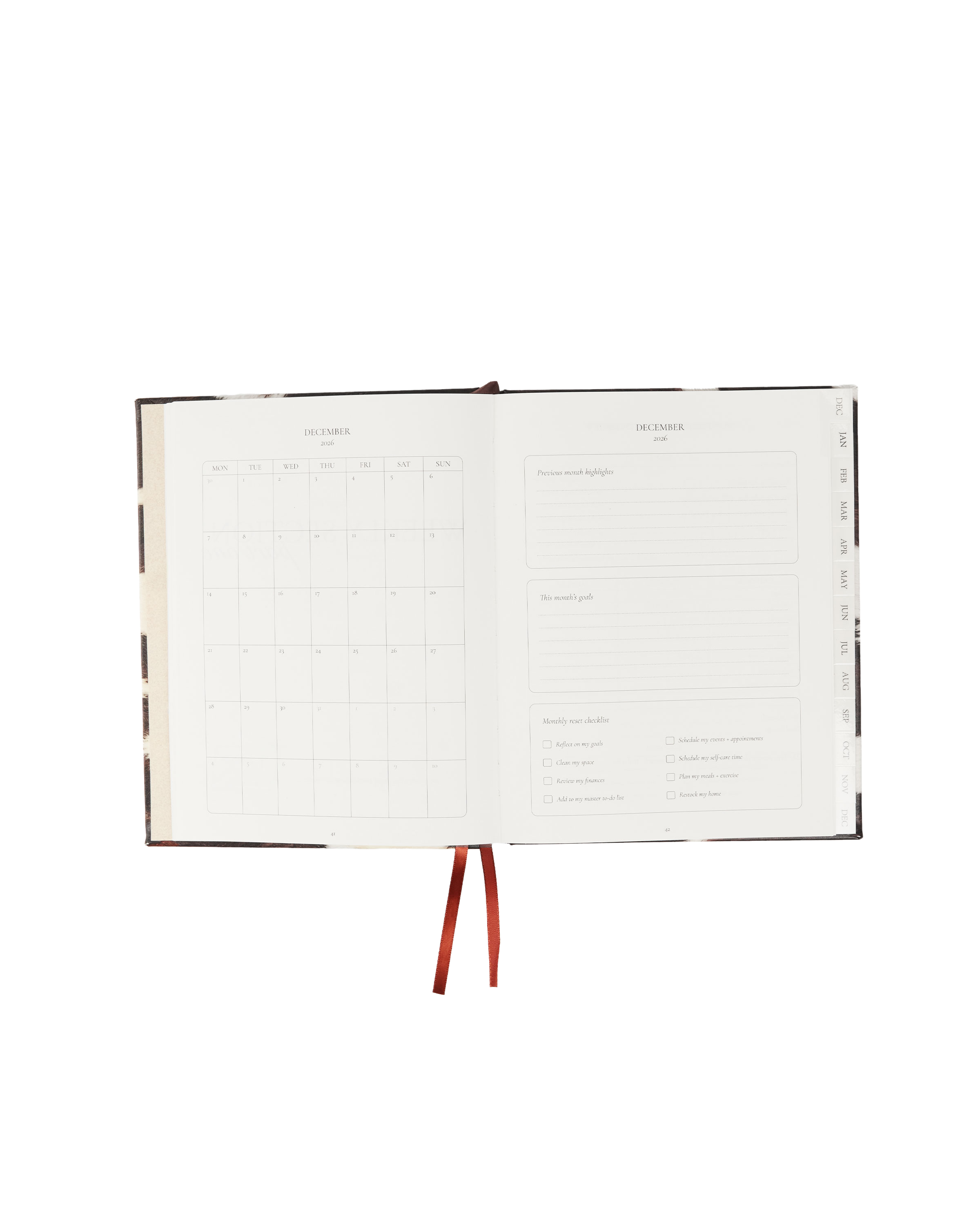 2027 Weekly Diary in Cow