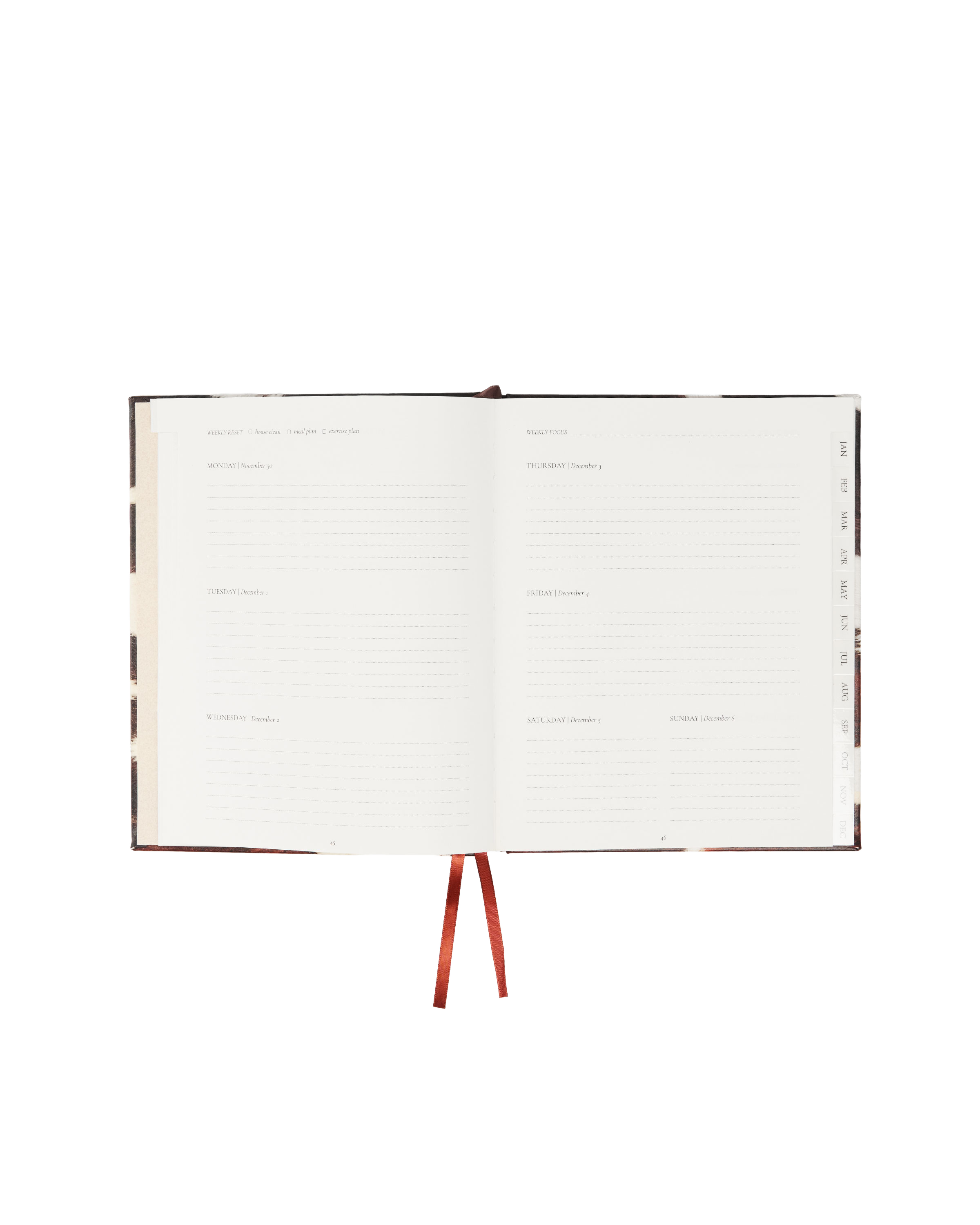 2027 Weekly Diary in Cow