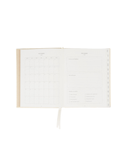 2027 Weekly Diary in Cream Croc