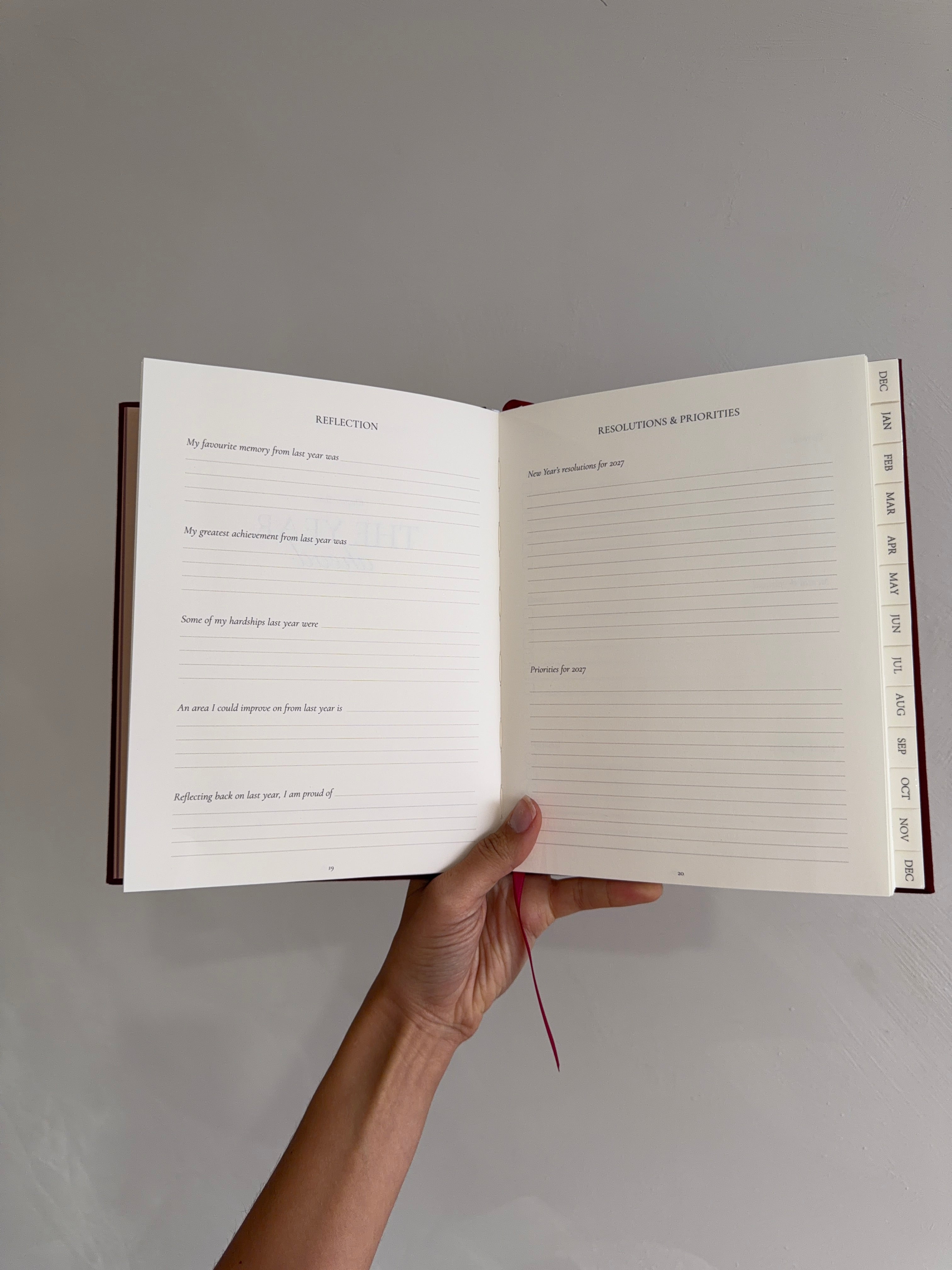 2027 Weekly Diary