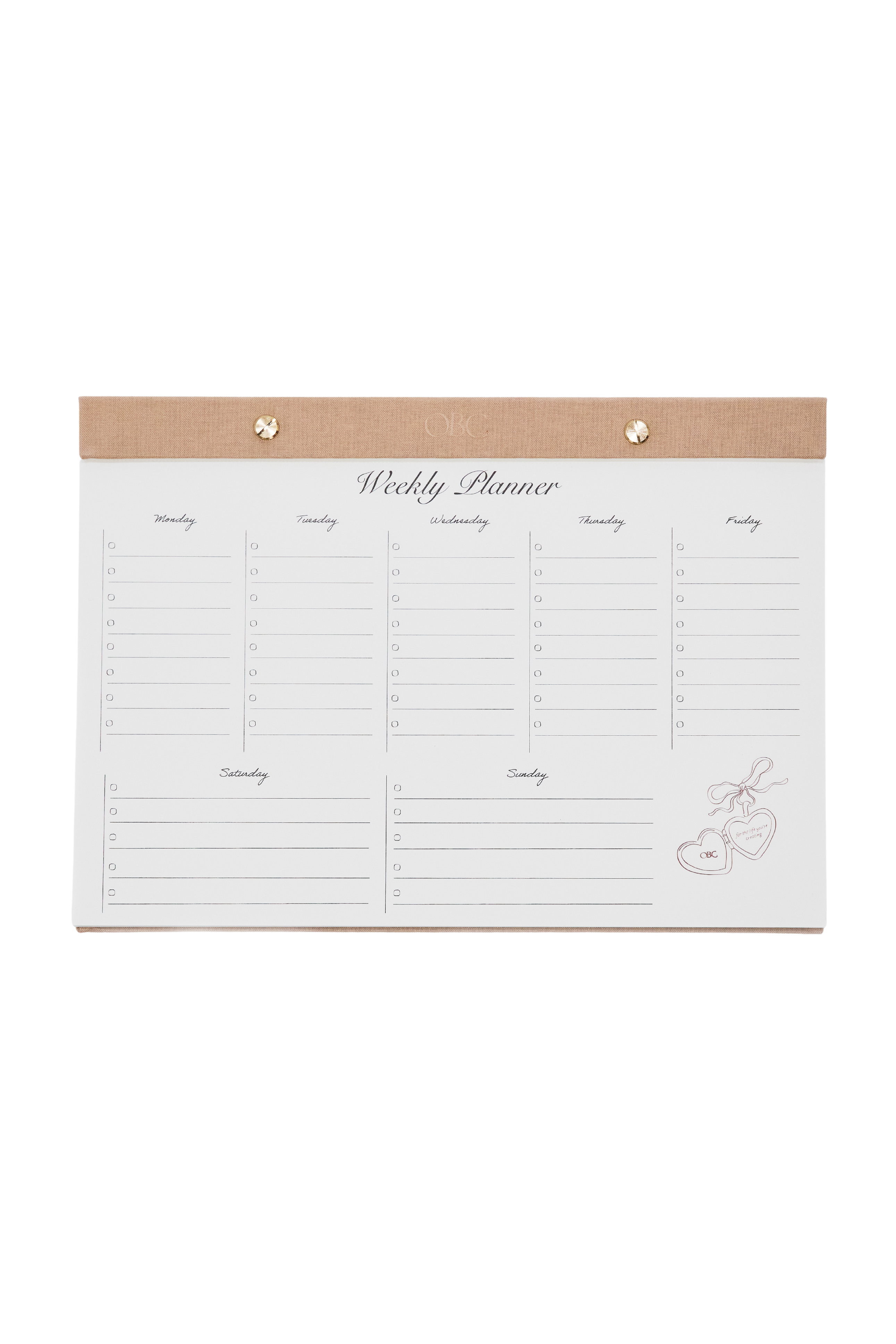 Weekly Planner Notepad